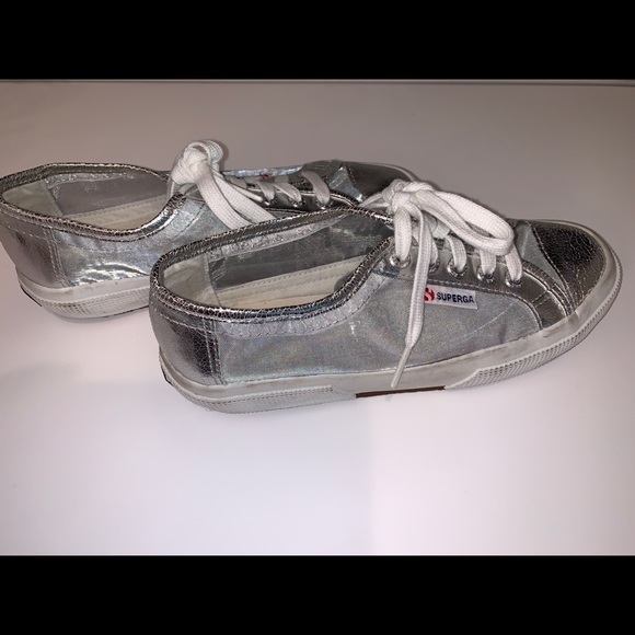 SUPERGA METALLIC MESH SNEAKERS - Picture 6 of 7